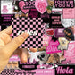 Cool But Cute Y2K Stickers (55 Pieces) - Kawaii, Black & Pink Themed, Waterproof | Stickers For Kids, Girls, Teens, Laptop, Wate
