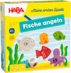 HABA My Very First Games Here Fishy Fishy! Magnetic Fishing Game, Medium Size, Wooden, Angeln, Model 4983, Ages 2+