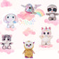 My Oli 7' Stuffed Animals Bundle Plush Toys Set Of Fairy Tale Plush Animal Toys Sloth/Unicorn/Rabbit/Narwhal/Owl/Cat Stuffed Animals Pack Of 6 For Babies Kids Girls Boys
