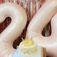 Cream Number 4 Balloon 40 Inch, 4 Balloon Number, 4Th Birthday Decorations, Cream Party Supplies For Boys Girls