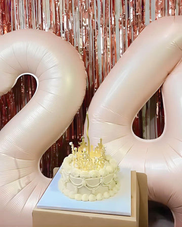 Cream Number 4 Balloon 40 Inch, 4 Balloon Number, 4Th Birthday Decorations, Cream Party Supplies For Boys Girls