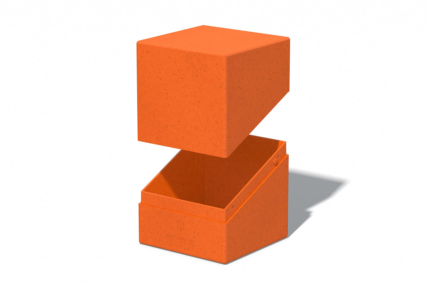 Ultimate Guard RTE Boulder 100+, Deck Case for 100 Double-Sleeved TCG Cards, Orange, 97% Renewable, Made in Germany, Secure & Du