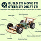 Pica Toys Wooden Wireless Remote R/C F1 Racing Car Science Kit To Build (Racing Pack Of 2), Educational Stem Project Science Kit