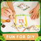 Colingmill 24 Set Safari Party Favors Jungle Craft Kits Supplies DIY Safari Jungle Wooden Painting Kit Wooden Coloring Crafts Wi