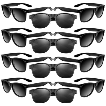 Morcheiong 12 Pack Party Sunglasses In Bulk For Birthday Summer Party Goody Bag Fillers Favors (Black)