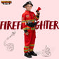 Spooktacular Creations Halloween Firefighter Costume for Kids  Boys Fireman Costume Set  Red Firefighter Roleplay Accessories for Toddler Dress-up and Career Cosplay Party (3T  3-4 yrs)