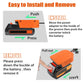 URUN 2 Pack Power Wheel Adapter for Black+Decker 20V MAX Lithium Battery with Fuse&Switch,Secure Battery Adapter with 14 Gauge W