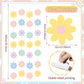 Pasimy 8 Pcs Daisy Boho Party Decorations Groovy Daisy Paper Garlands White Flower Hanging Garland Banner Hippie Flower Cutouts