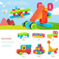 Teytoy 100 Pcs Bristle Shape Building Blocks Toy Set - Assorted Color, Plastic, Model 01 for Toddlers and Kids