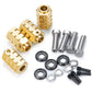Rclions 12Mm Brass Wheels Spacers +20Mm Extension Wheel Hubs Hex For Trx4 1/10 Rc Crawler Truck Car