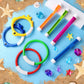 Yujun 18Pcs Pool Diving Swimming Toys, Summer Underwater Game Toys With Pool Fishes Dive Sticks Rings Gems Storage Bag For Kids Swim Birthday Party Favors