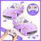 UMONIE Remote Control Car for Girls 4-7, RC Car for Kids with Doll, 100 mins with Rechargeable Battery, 1:18 Scale 2.4Ghz, Birth
