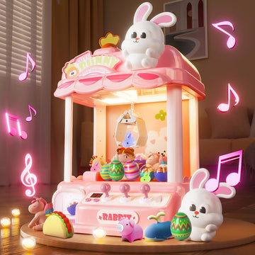 Skirfy Claw Machines For Kids Adults, Claw Machines Toys, Electronic Claw Game Machine For Party Thanksgiving With Glowing Bunny