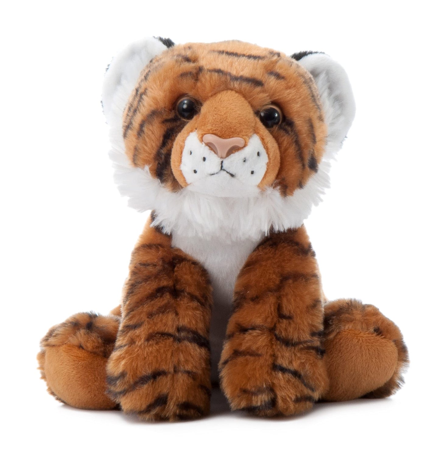 The Petting Zoo Tiger Plush Toy, 9" Brown Stuffed Animal for Kids, Model 420101