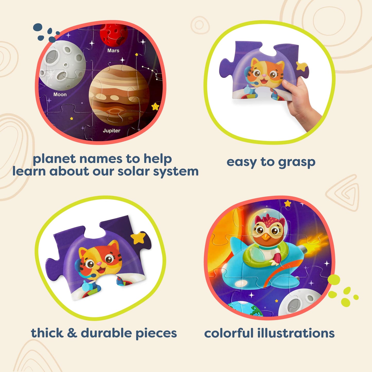 B. Toys – Floor Puzzle – 48-Piece Solar System Puzzle – Large 2 X 3 Feet Jigsaw Puzzle For Kids – Planets, Astronauts, Solar System, Space – 3 Years + – Gigantic Jigsaw - Solar System