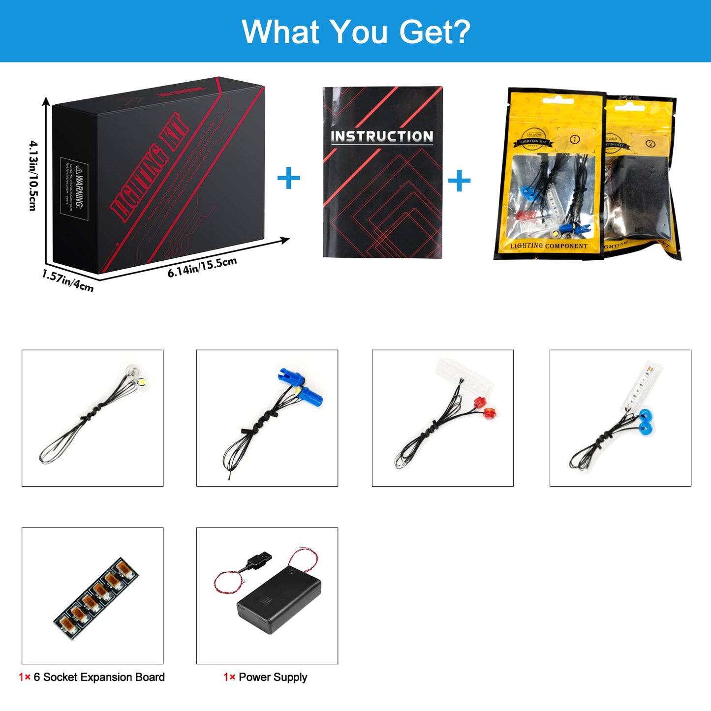 Vonado Led Light Kit Compatible With Lego 2022 Ford Gt 42154, Diy Technic Ford Gt Light Kit Compatible With Lego Car Compatible With Adults 42154 (No Model)