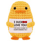 Valentines Day Gifts For Her Him Inspirational Crochet Positive Duck Anniversary Birthday Gifts For Women Cute Handmade Knitted