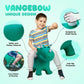 VangeBow Dinosaur Bouncy Animal - Green Triceratops Hopper Toy for Toddlers 3+, PVC, Indoor/Outdoor, First Birthday Gift