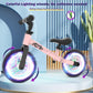 Wetify Colorful Lighting Balance Bike 2 Year Old, 2-5 Year Old Toddler Balance Bike, No Pedal Bikes With Adjustable Handlebar &