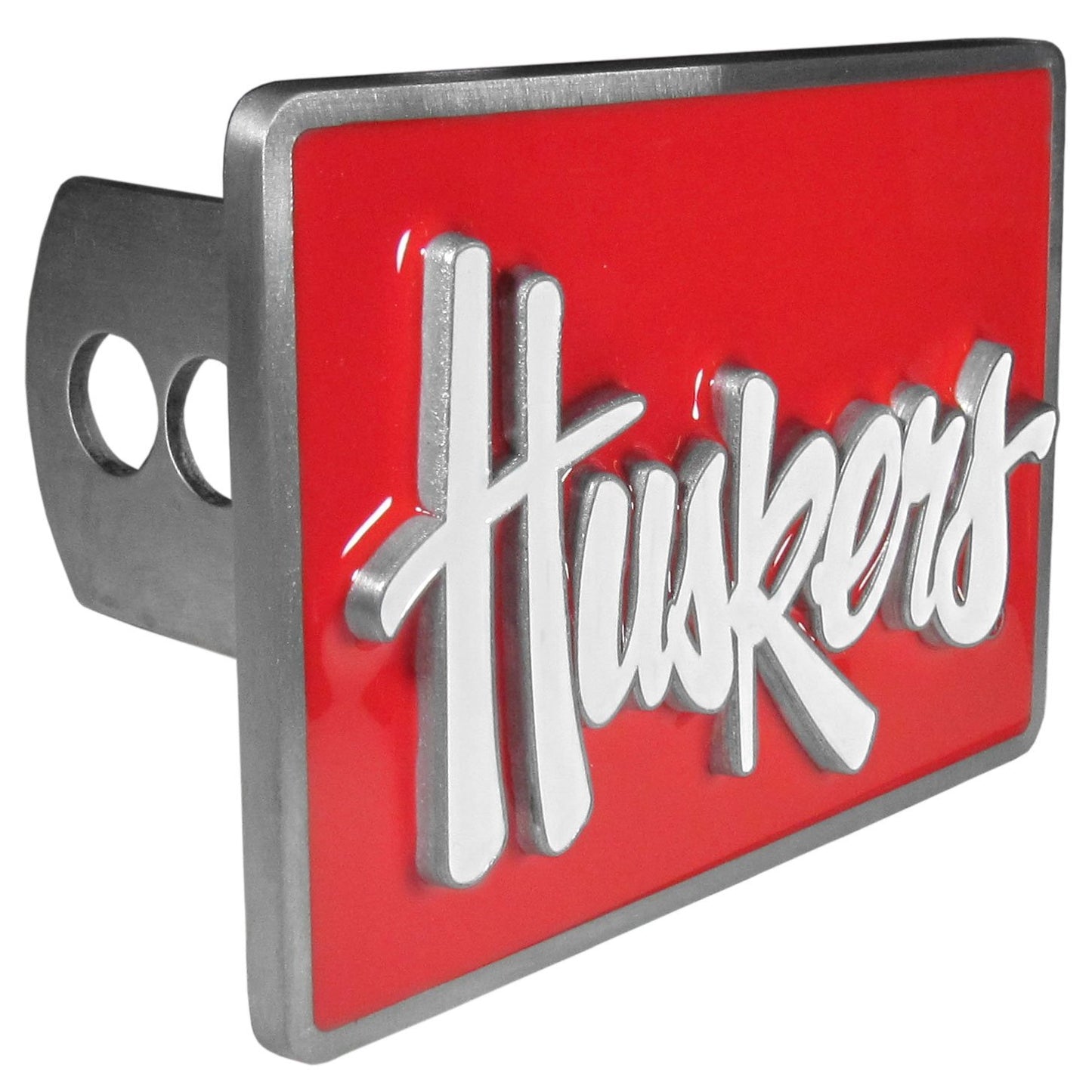 NCAA Nebraska Cornhuskers Trailer Hitch Cover, Class II & III