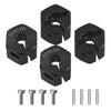 Vgoohobby Aluminum Alloy 12mm Wheel Hex Hub Drive Adapters with Pins Screws Compatible with Axial SCX10 HSP HPI Tamiya Redcat 1/