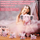5 Pcs Plush Elephant Stuffed Animals With Babies, Mommy Elephant With 4 Plush Baby Soft Plush Elephants Animals Playset For Party Supplies, Favors, Decorations, Stocking Stuffers (Gray Pink)