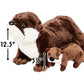 Adventure Planet Plush River Otter Toy with Baby, 12.5" Long, Original Color, Model AP-BLROT, Soft Plastic Material