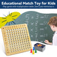 BAKAM Wooden Multiplication Board Game for Kids 8-12, Math Manipulatives with 100 Flash Cards, Medium Size, White and Black