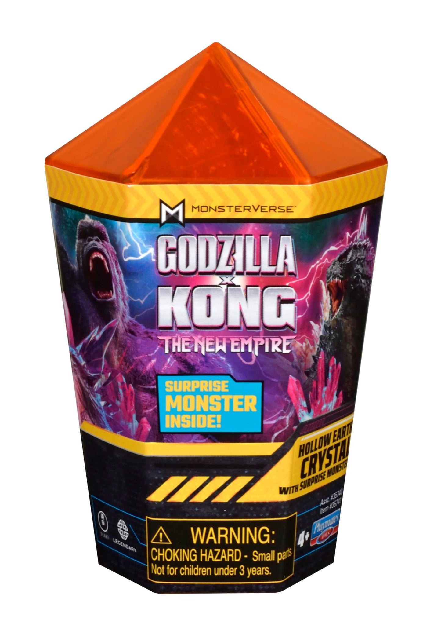 Godzilla vs. Kong Hollow Earth Crystal Mini Monster - 2" Multicolor Plastic - Model 35741