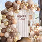 Kalor 12 Inch Retro Brown Balloons, 50 Pcs Latex Helium Balloons For Kid'S Birthday Party, Baby Shower, Wedding, Graduate Party Decorations