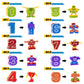 Lydaz Number Bots Toys - Multicolor Preschool Learning Math Robots, 10pcs for Boys 2-5 Years, Plastic Educational Gifts