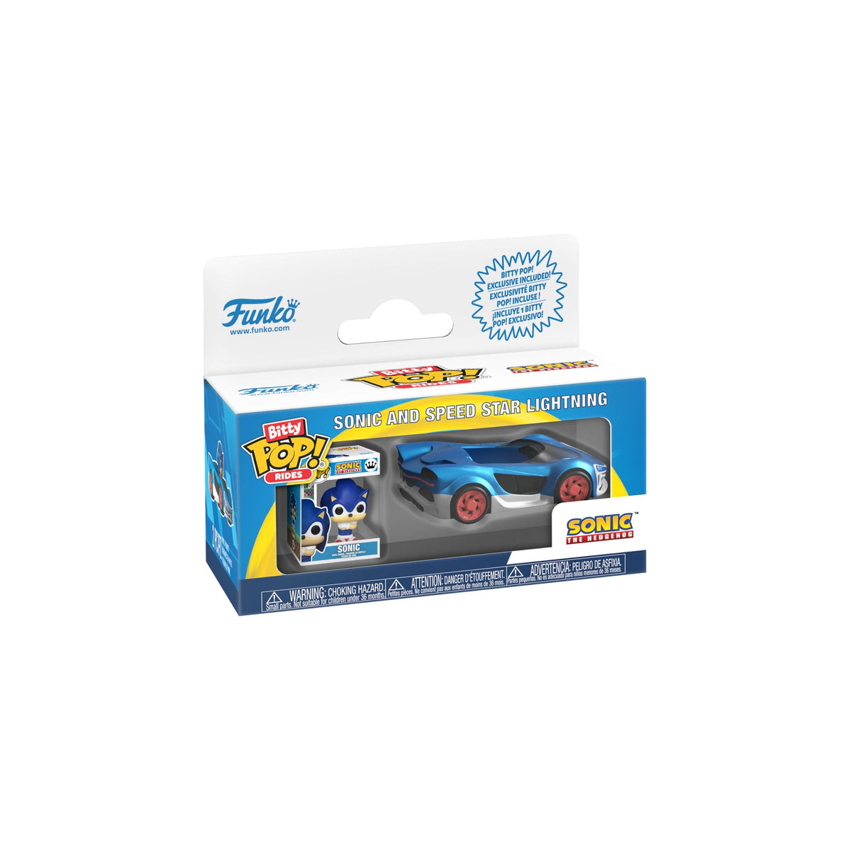 Funko Pop! Bitty Ride: Sonic the Hedgehog  Sonic and Speed Star Lighting  Collectable Vinyl Figure  Gift Idea  Official Merc