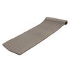 TRC Recreation Serenity 1.5  Thick Vinyl Coated Foam Swimming Pool Float Mat mature-themed Lounger with Built-In Roll Pillow  Bronze