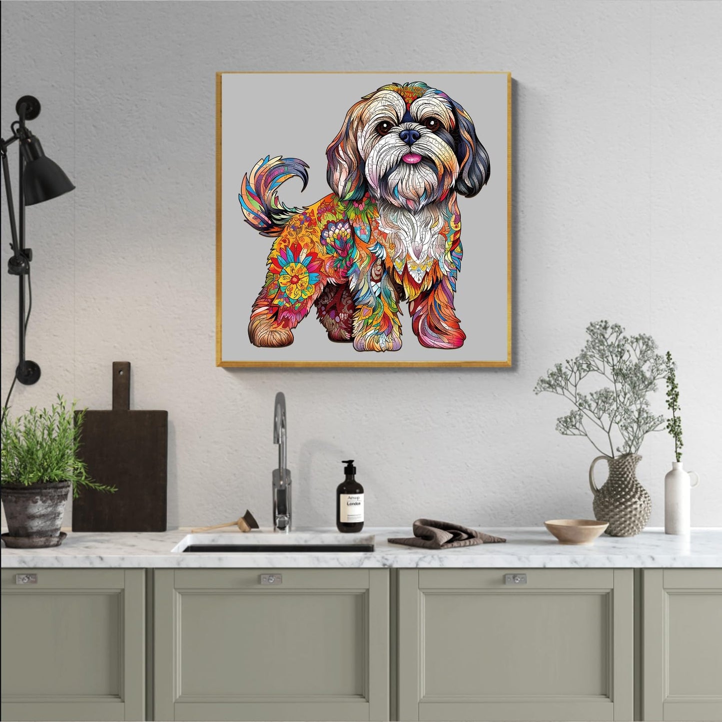 Wooden Puzzles For Adults, Wood Adult Puzzles, Shih Tzu Puzzles For Dog Lover, Birthday Puzzles Gifts For Women Men (M-10.6 * 11.4In 190Pcs)
