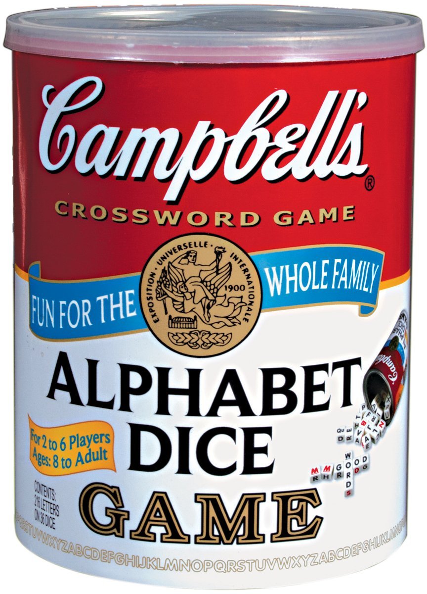TDC Games Campbell's Alphabet Dice Game  Great for Party Favors  for Travel  Camping Family Game Night  Yard Games for mature-themeds and Family