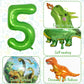 Dinosaur 5Th Birthday Decorations, Dinosaur Birthday Party Decorations With Giant Inflatable Dinosaur Balloons 40 Inch Helium Foil Mylar Number 5 Balloons For Dinosaur Theme Birthday Party Decorations