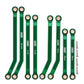 INJORA High Clearance Front 4 Links Set for SCX24 JLU AXI00002 Chevrolet C10 AXI00001 Axial 1/24 RC Crawler Car, 8PCS (Green)