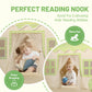 Senodeer Kids Play Tent Indoor: With Mat, Tassel Garland, Star Lights - Green Checkered Boys Tent Playhouse For Toddlers Kids To
