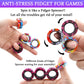 Cevioce 9Pcs Magnetic Rings Fidget Toy Set, Adhd Anxiety Magnetic Fidget Toys Adults Fidget Spinner Rings For Relief, Gifts For 8+ Year Old Teen Boy Girl C