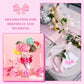 Equsion 24 Pcs Pink Bow Party Favors Keychain Acrylic Coquette Birthday Keychain Bulk 12 Style Cute Bachelorette Baby Shower Bir
