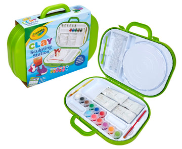 Crayola Clay Sculpting Station, Kids Clay, Sculpting Material, Craft kit, Art Set for Kids, Gift for Boys & Girls, Ages 6+