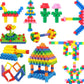 AEXONIZ TOYS Plastic Cube Building Blocks  100Pcs, Multicolor Bulk Plastic Educational Stacking Counting Interlocking Smart Cit