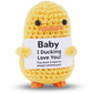 Jfend Gifts For Boyfriendgirlfriend Her - I Love You, Handmade Crochet Funny Small Cute Duck For Fiance Women Wife Husband Him B