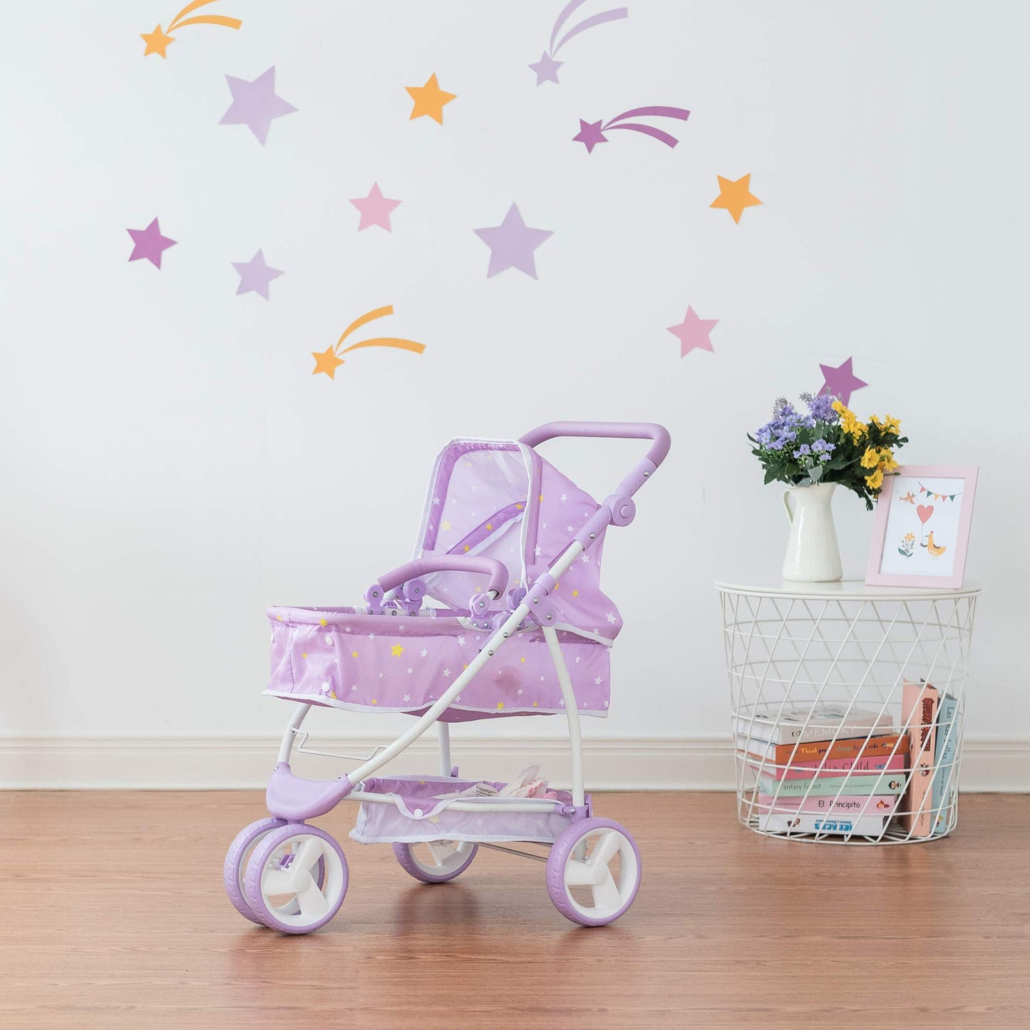 Olivia'S Little World - Play Baby Doll Bassinet Stroller For Toddler, Baby Doll Pram Stroller Buggy For 3+ Year Old Girls, Twink