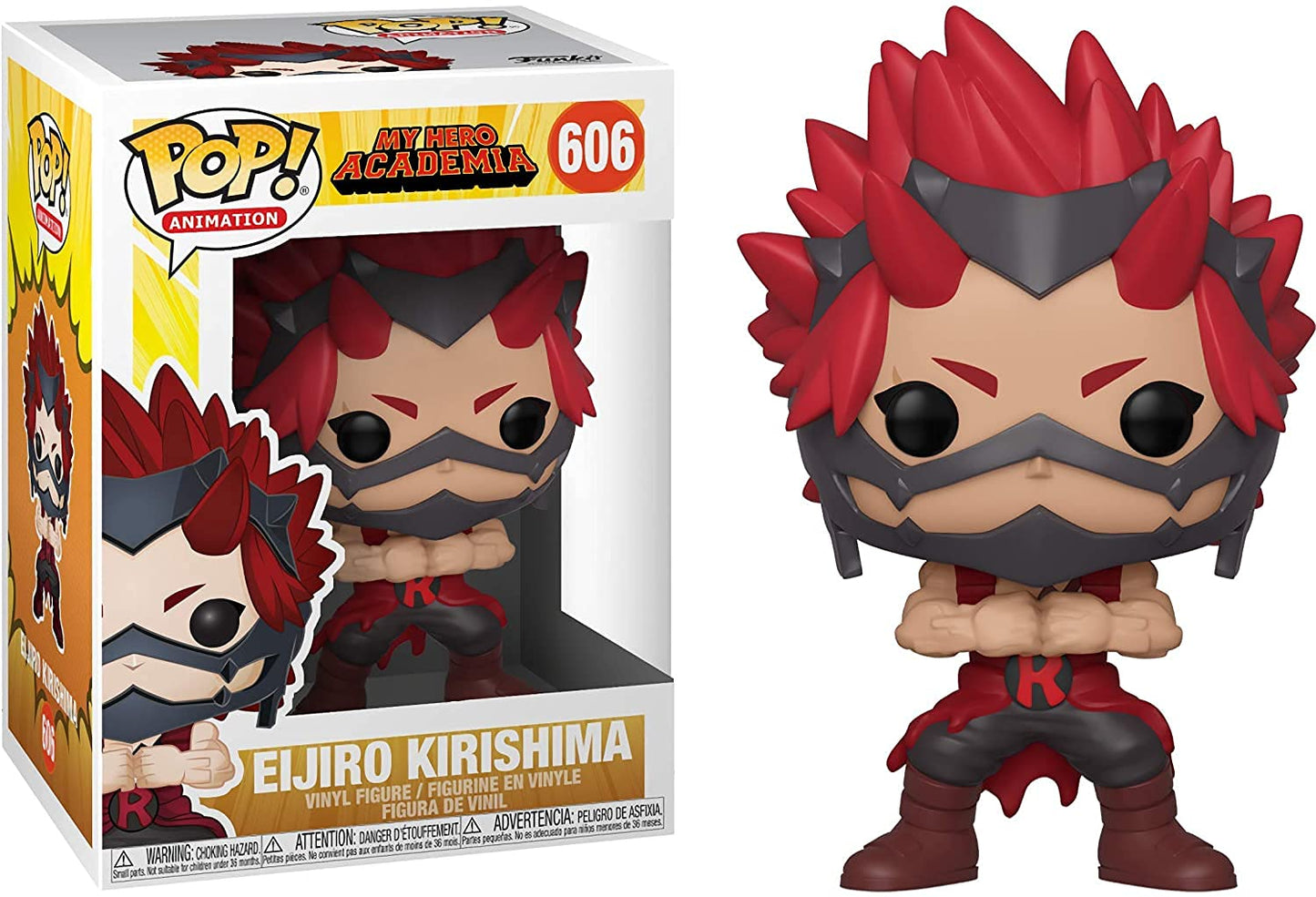 Funko Pop My Hero Academia - Eijiro Kirishima Pop! Vinyl Figure (Bundled With Compatible Pop Box Protector Case), Multicolor, 3.75 Inches