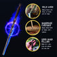 Handicraftviet - Hand Carved Wooden Magic Wand, Magic Wands For Wizards/Collectible Cosplay, Magical Gift For Halloween, Christmas And Birthday Party 15 Inch (S6)