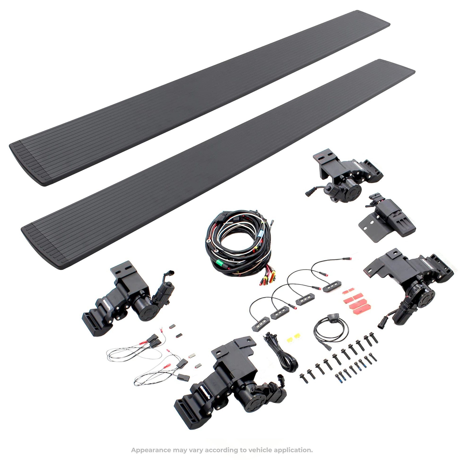 RealTruck Volt Power Running Boards for 2020-2025 Jeep Gladiator JT (2020-2025) 4-Door | Aluminum, Textured Black | 20451687PC |