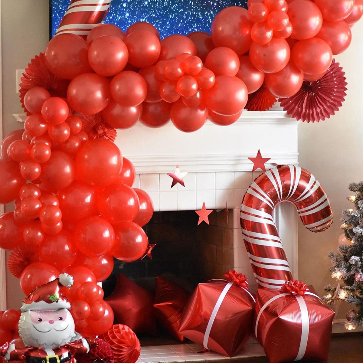 5 Inch Red Balloons 100 Pack, Jogams Latex Party Balloons For Birthday Party, Small Balloons For Baby Shower Wedding Anniversary