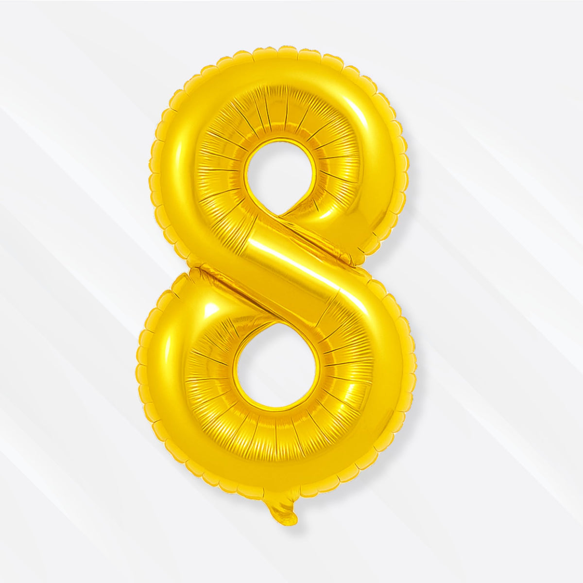 Flyloons 8 number Foil Balloon Gold 16 inch Size For Kids Boys Girls Birthday Decoration Items 8th Year Number Balloons 0 to 9 S
