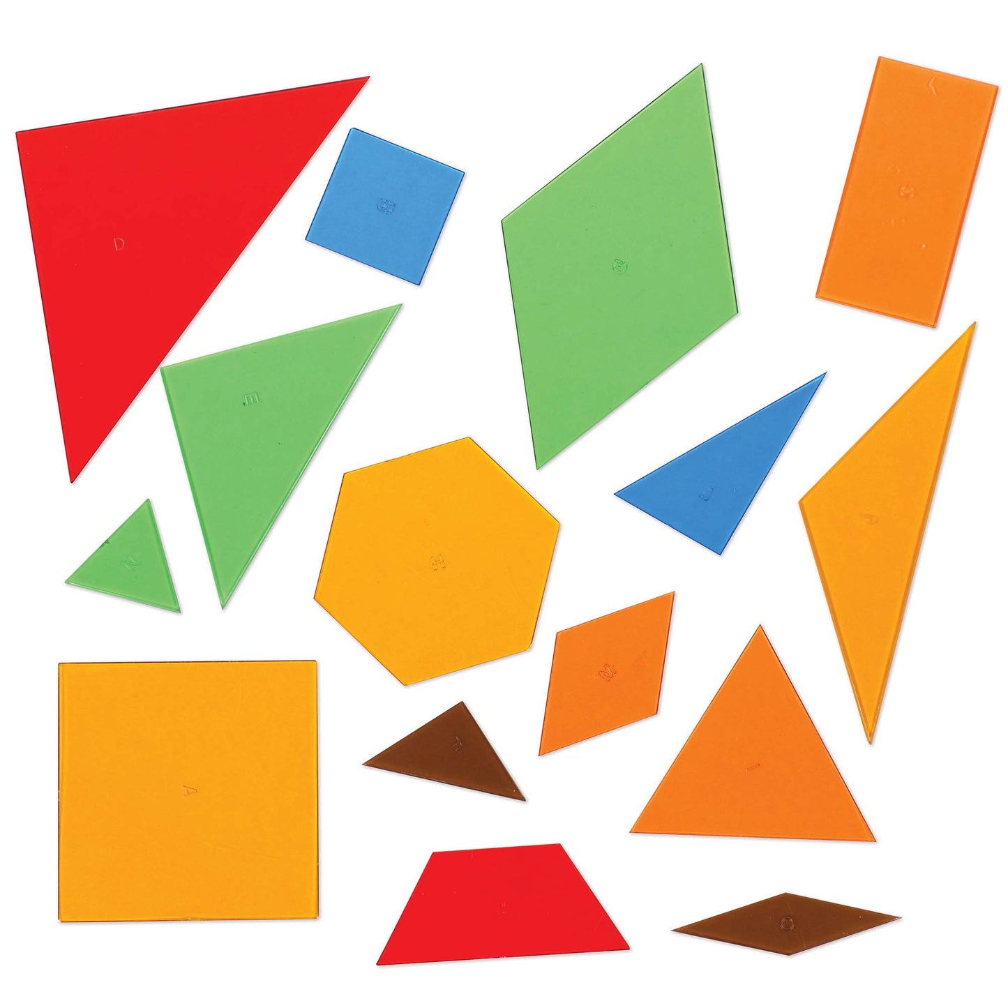 Learning Resources Power Polygons - Early Geometry Skills, 450 Pieces, Multi-color, Model LER7626, Ages 5+
